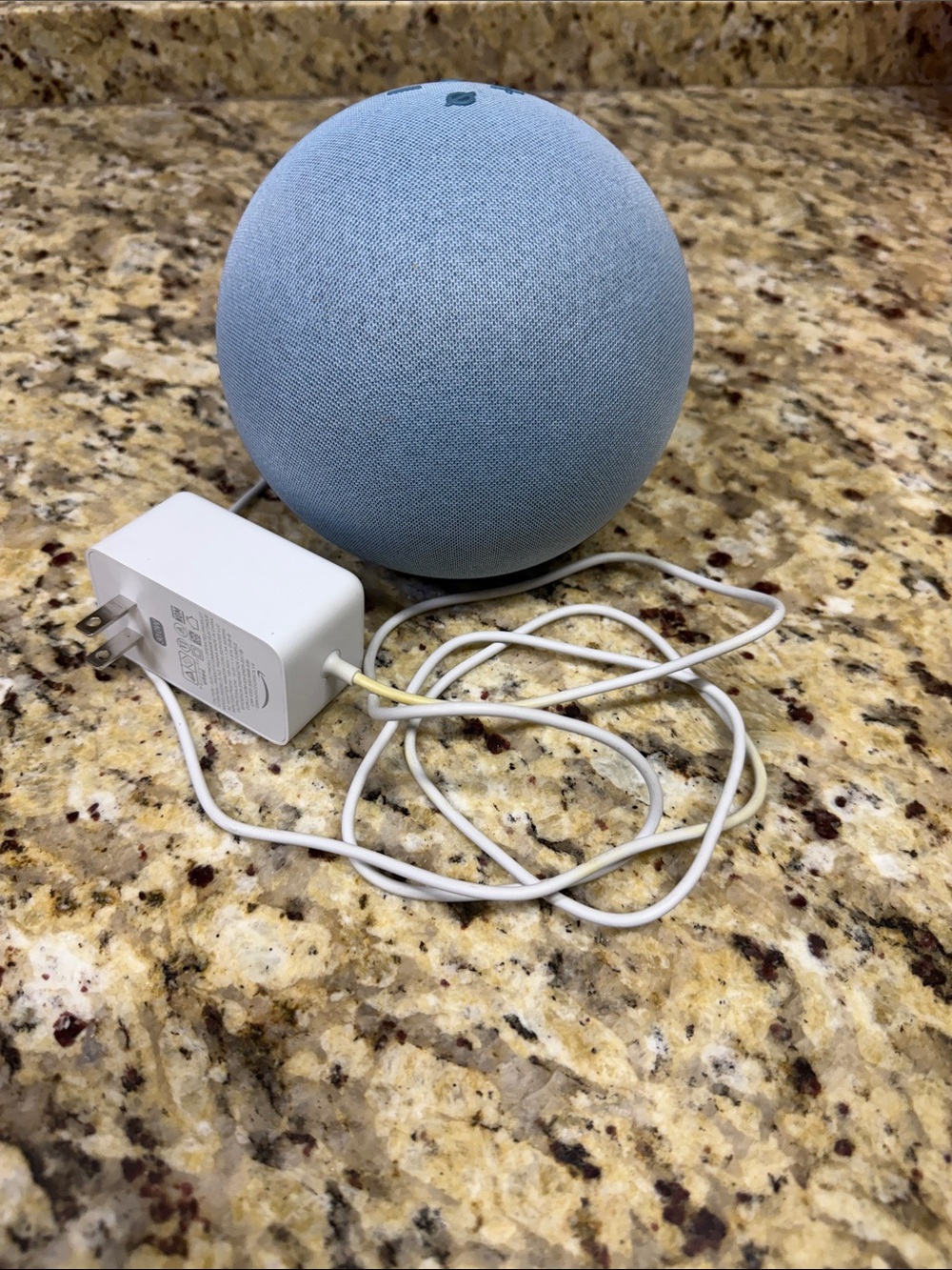Amazon Smart Speaker Charger Bundle - Light Blue Fabric Echo Dot